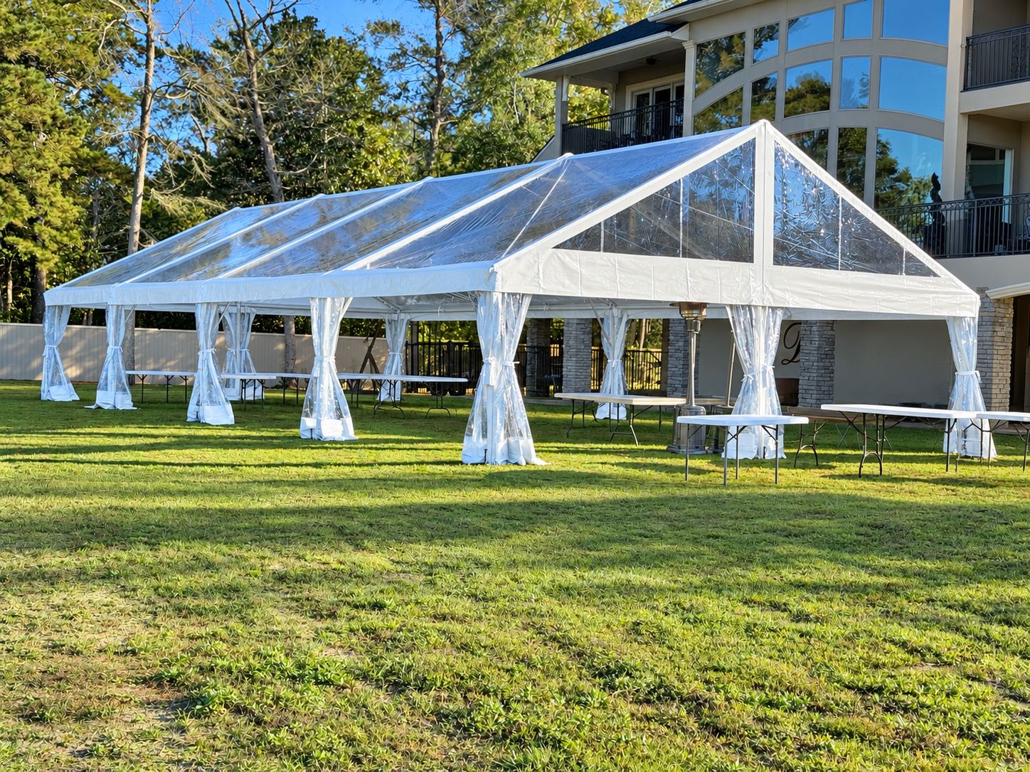 Clear-top frame tent